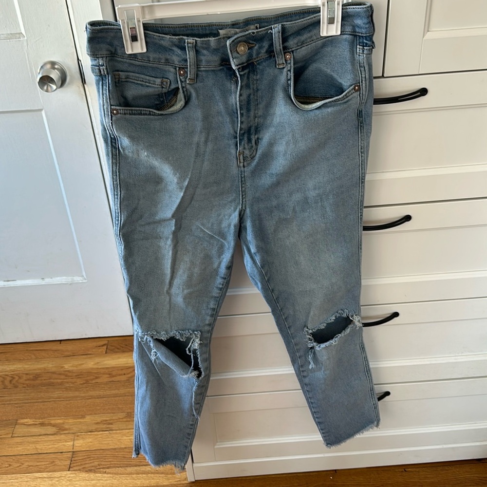 We The Free Raw High-Rise Denim Jeans